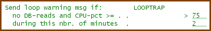 Specifying CPU Limit for Looping Jobs